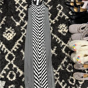 Soma striped comfy dress with built in shelf bra NWT